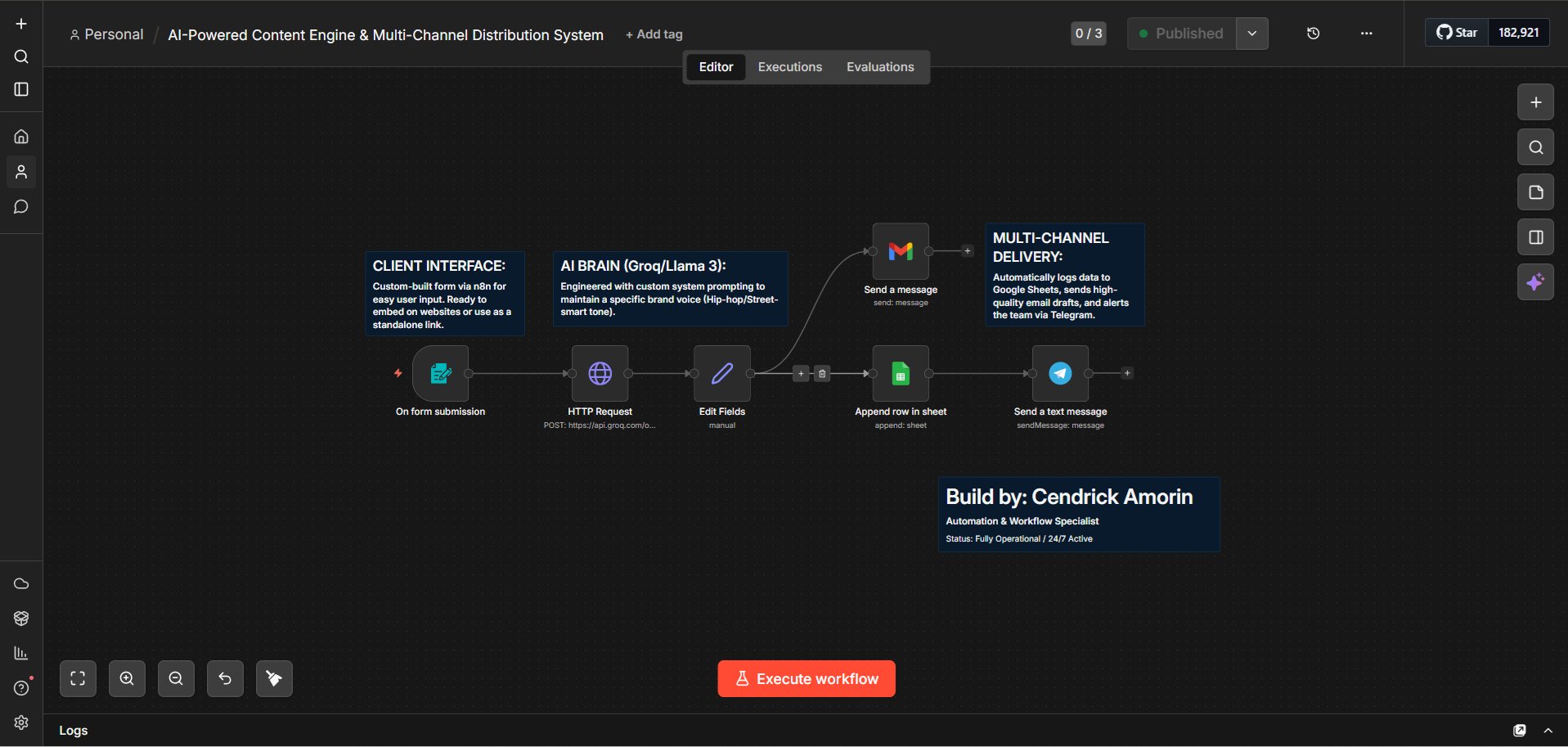 AI-Powered Content Engine & Multi-Channel Distribution System